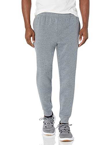 Photo 1 of Amazon Essentials Men's Fleece Jogger Pant, Light Grey Heather, Small
