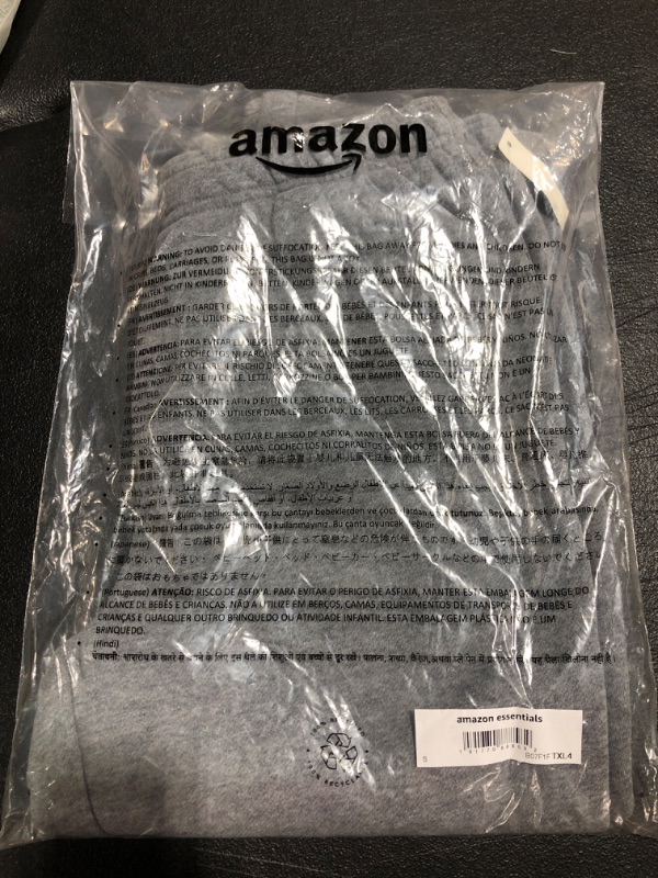 Photo 1 of Amazon Essentials Men's Fleece Jogger Pant, Light Grey Heather, Small
