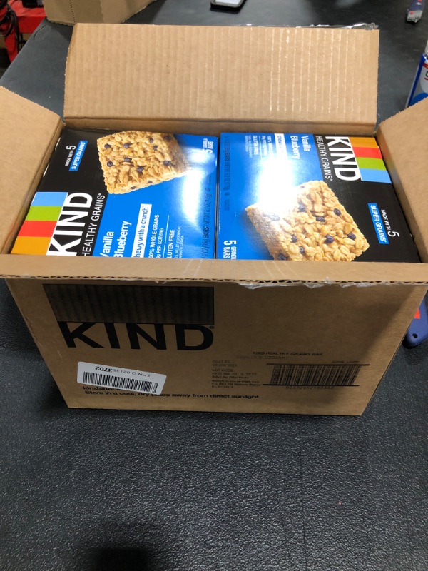 Photo 2 of 
KIND Healthy Grains Bars, Vanilla Blueberry, Gluten Free, 1.2 Ounce, 40 Count exp. 01/2023
