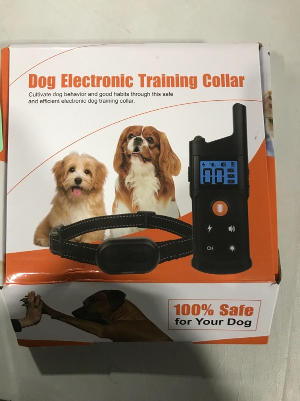 Photo 3 of USCAMEL Dog Training Collar - Beep, Vibration, Shock 3 Mode, 99 Level, Waterproof, Rechargeable, with Safety Light, Keypad Lock, Humane Shock Collar with Remote, 984ft Remote Range For 1 Dog