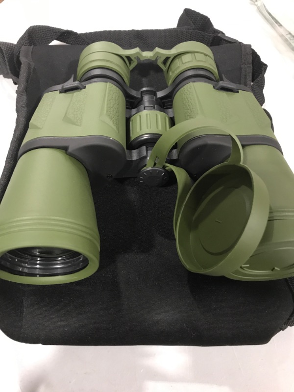 Photo 3 of 20x50 Hunting Binoculars for Adults with Low Light Night Vision - 28mm Large Eyepiece Professional Waterproof Binoculars for Bird Watching Hiking Concert Travel with BAK4 Prism FMC Lens, Green 20x50 Green