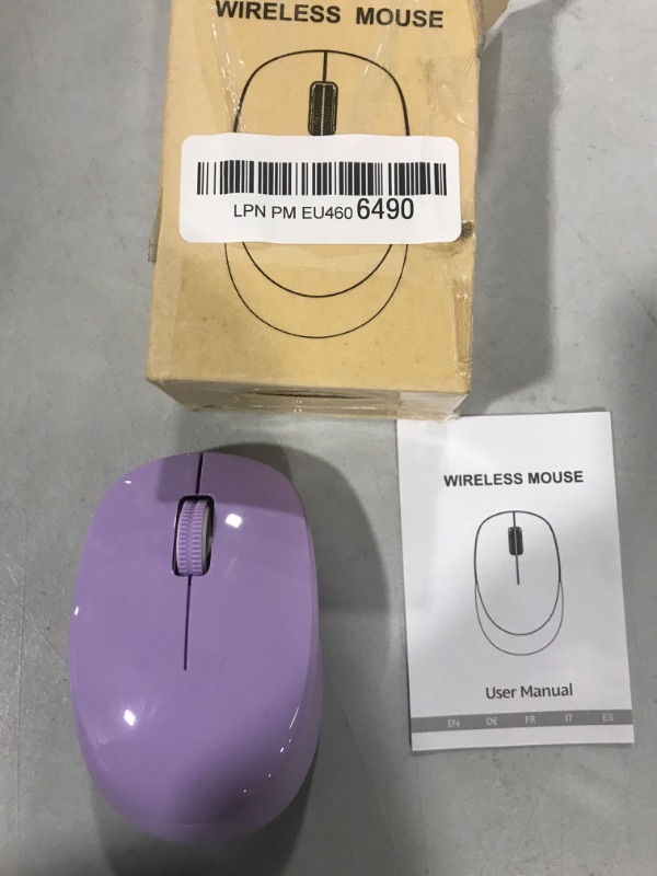 Photo 1 of Wireless Mouse, 2.4G Noiseless Mouse with USB Receiver - seenda Portable Computer Mice Cordless Mouse for PC, Tablet, Laptop - Purple
