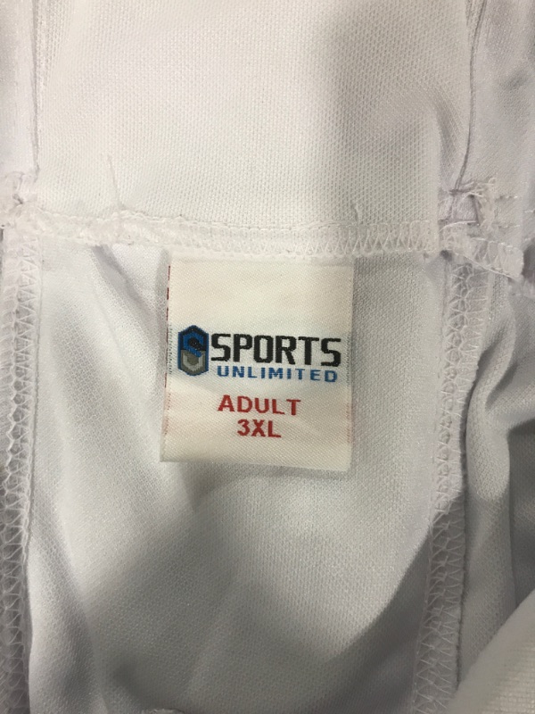Photo 2 of Adult 3X White Padded Pants For Football Hokey 