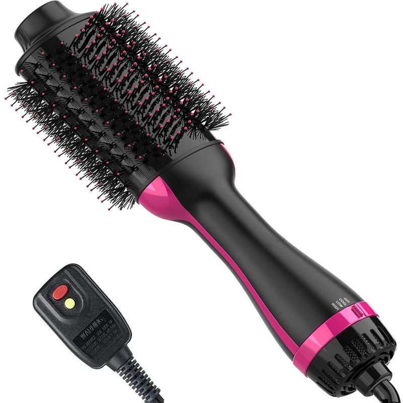 Photo 1 of Hair Dryer Brush Blow Dryer Brush in One, 4 in 1 One Step Hair Dryer and Styler Volumizer Professional Hot Air Brush with Negative Ion Anti-frizz Blowout for Drying, Straightening, Curling, Salon
