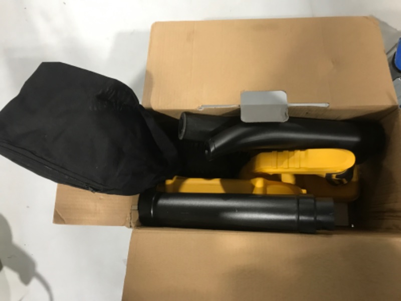 Photo 1 of Alloyman Leaf Blower, 20V Cordless Leaf Blower, with 4.0Ah Battery & Charger, 2-in-1 Electric Leaf Blower & Vacuum for Yard Cleaning/Snow Blowing. Yellow1