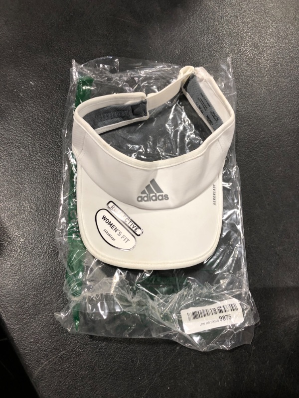 Photo 2 of adidas Women's Superlite Performance Visor White/Silver Reflective One Size