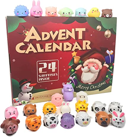 Photo 1 of ATFUNSHOP Advent Calendar 2022 Fidget Toys Bulk Sensory Pop Toys Christmas Countdown Gift 24 Days of Suprise for Kids Boys Girls Toddler Teens Fidget Toy Advent Calendar Green