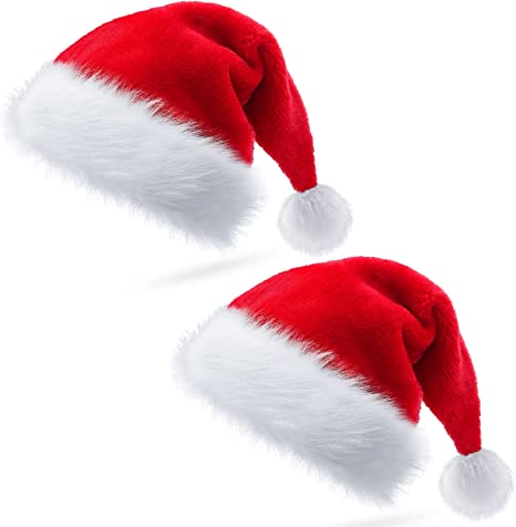 Photo 1 of Christmas Hat, Xmas Hat Holiday for Adults Unisex Santa Hat For Party Supplies