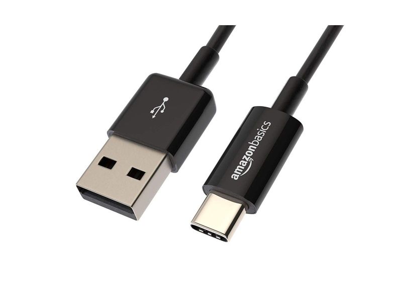 Photo 1 of Amazon Basics USB Type-C to USB-a 2.0 Male Charger Cable, 3 Feet