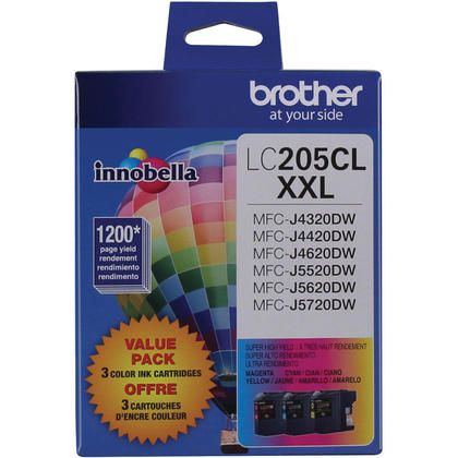 Photo 1 of Brother Genuine Super High-yield Color Printer Ink Cartridge LC2053PKS