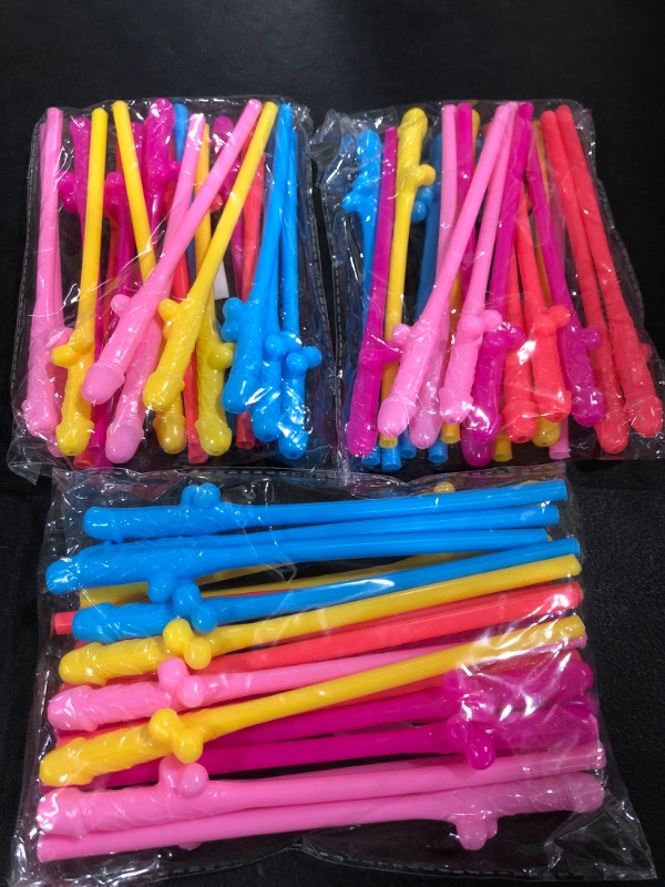 Photo 1 of 60 PCS PARTY STRAWS