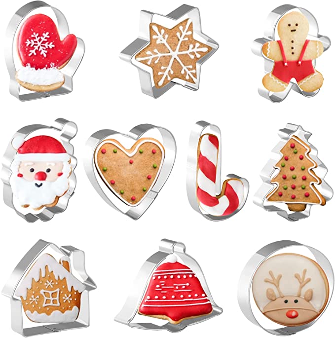 Photo 1 of 10 PCS CHRISTMAS COOKIE CUTTERS