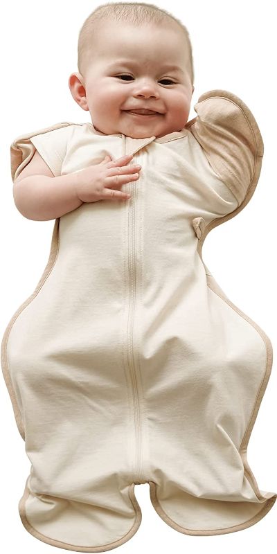 Photo 1 of CCOCCOZAM Swaddle, Organic, Ivory, SM, 13-19lbs, Transition Baby Sleep Sack, Dramatically Better Sleep
