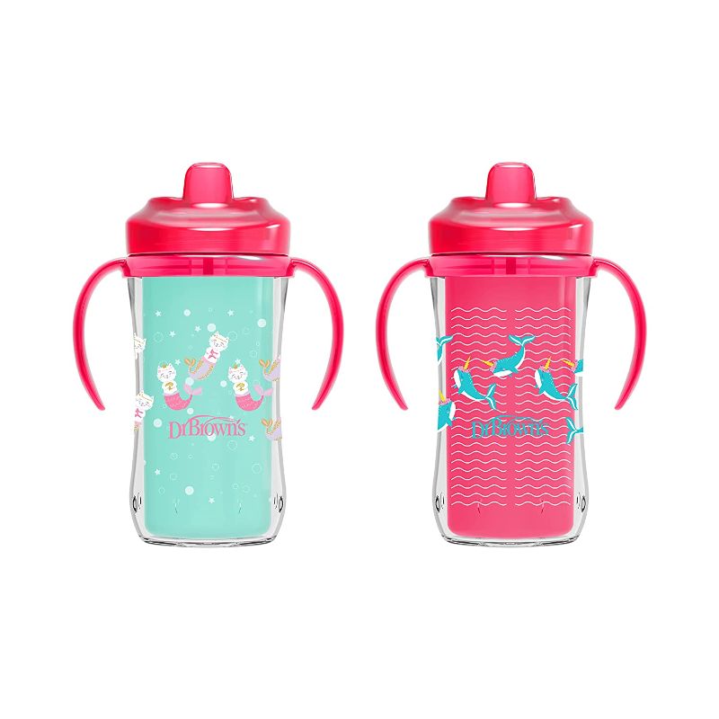 Photo 1 of Dr. Brown’s Milestones™ Hard Spout Sippy Cup, Pink, 2 PK
