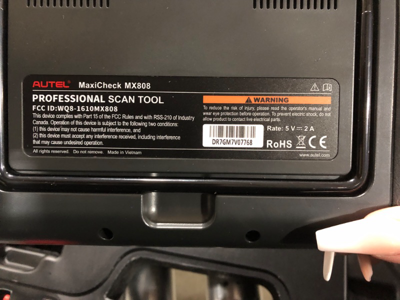 Photo 6 of Autel Scanner MaxiCheck MX808, 2023 Bidirectional Control Scan Tool, Same as MaxiCOM MK808, Active Test, 28+ Services, All Systems, FCA AutoAuth, Injector Coding, ABS Bleeding, Work with MV105/ MV108