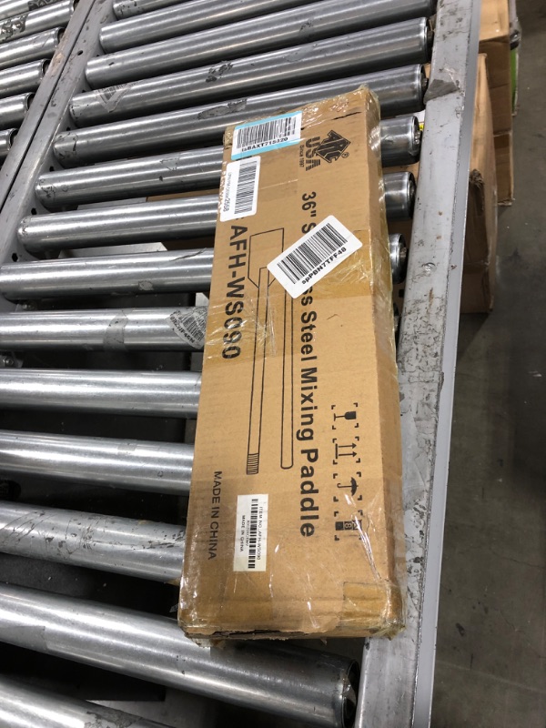 Photo 1 of ARC WS090 36 Inch Stainless Steel Mixing Paddle with Threads Removable Handle Long Stir Paddle for Large Batch Cooking Crawfish Boil and Brewing Beer 36" paddle