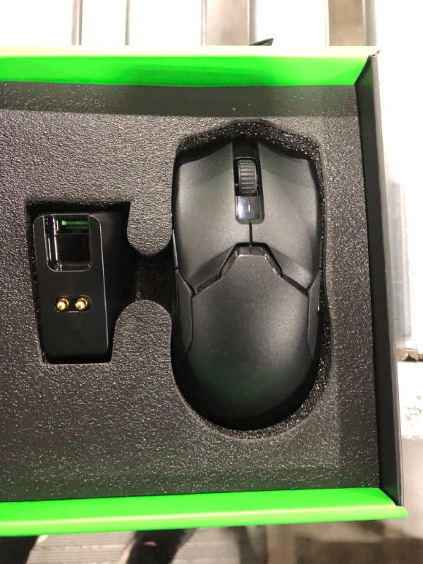 Photo 2 of Razer Viper Ultimate Hyperspeed Lightweight Wireless Gaming Mouse & RGB Charging Dock: Fastest Gaming Mouse Switch - 20K DPI Optical Sensor - Chroma Lighting - 8 Programmable Buttons - 70 Hr Battery Classic Black Mouse + Dock