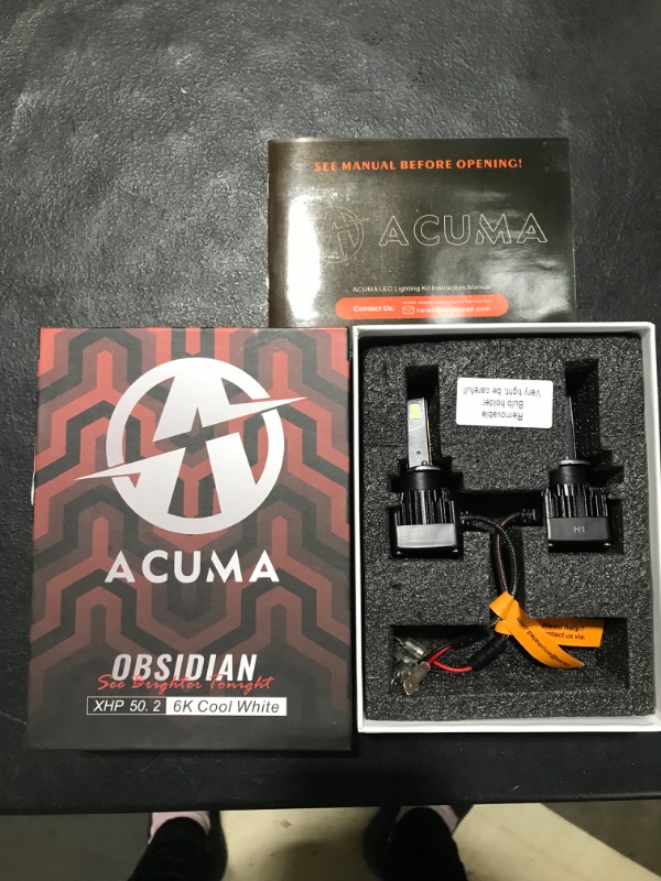 Photo 2 of Acuma 9007/HB5 LED Headlight Bulbs,12000lm High Lumens Extremely Bright Hi/lo LED Headlight Conversion kit,6000K Cool White,IP68 Waterproof,Halogen Bulbs Replacement,Dual Beam.
