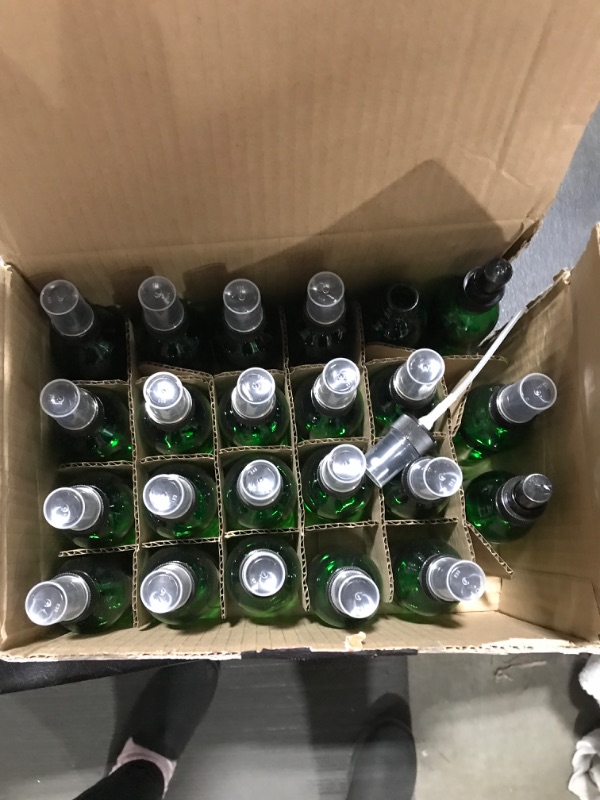 Photo 2 of - The Bottle Depot Bulk 24 Pack 2 oz Amber Glass Bottles with Spray; Wholesale Quantity for Essential Oils, Serums with Pretty Frosted Finish to Protect and Preserve Quality
