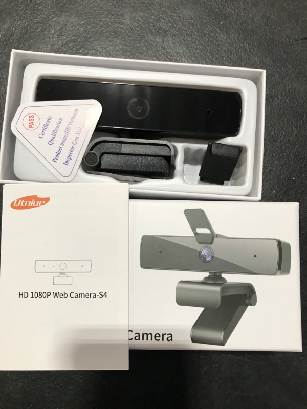 Photo 2 of Qtniue Webcam with Microphone and Privacy Cover, FHD Webcam 1080p, Desktop or Laptop and Smart TV USB Camera for Video Calling, Stereo Streaming and Online Classes