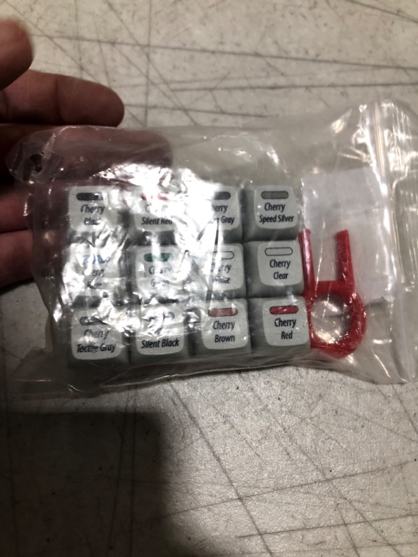 Photo 1 of Griarrac Cherry MX Switch Tester 12-Key Mechanical Keyboard Sampler Switch Testing Tool with Keycap Puller and 24 O Rings, 40A-L & 40A-R (Printed PBT Keycap)