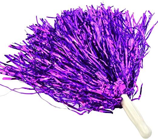 Photo 1 of baotongle 12 PCS Cheerleading Squad Spirited Fun Poms Pompoms Cheer Costume Accessory for Party Dance Sports