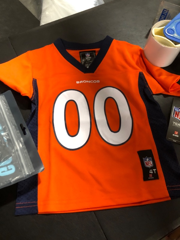 Photo 1 of 4t -3x kids broncos jersey