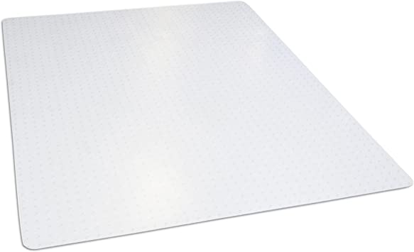 Photo 1 of Clear Rectangle Office Chair Mat For Low Pile Carpet