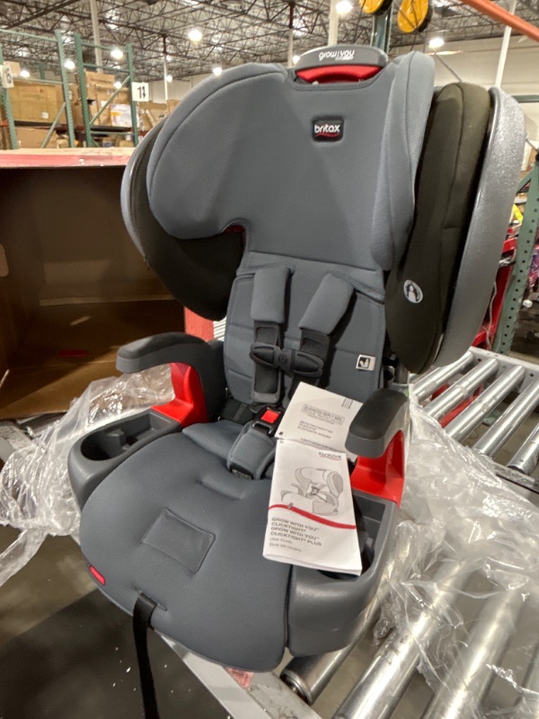 Photo 2 of Britax Grow with You ClickTight Plus Harness-2-Booster Car Seat, Jet Safewash Fabric ClickTight Plus Jet