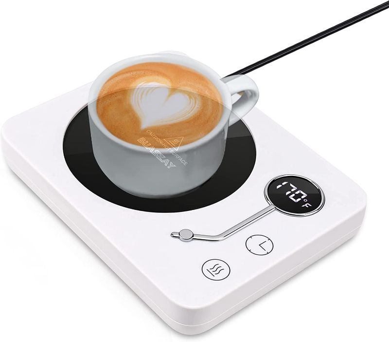 Photo 1 of Coffee Warmer for Desk, Constant Coffee Mug Warmer, Auto Off 6 Modes Timer Smart Coffee Cup Warmer, 3 Temperature Control Mug Warmer, Warming Plate with Gravity Sensor for Candle Wax Beverage Tea Milk
