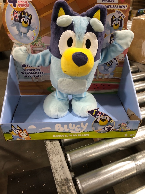 Photo 2 of Bluey Dance and Play 14" Animated Plush | Over 55 Phrases and Songs, Multicolor