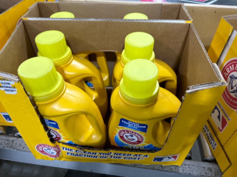 Photo 1 of 6 pack Arm & Hammer Clean Burst 2X Concentrated Liquid Laundry Detergent 3.5 loads 
