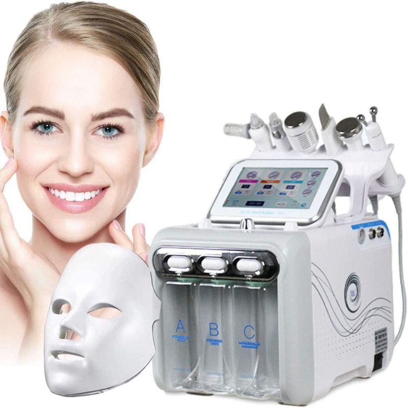 Photo 1 of  Oxygen Facial Machine, 7 in 1 Multifunctional Vacuum Face Cleaning Hydro Water Oxygen Jet Peel Machine Hydro-Dermabrasion Facial Sprayer
