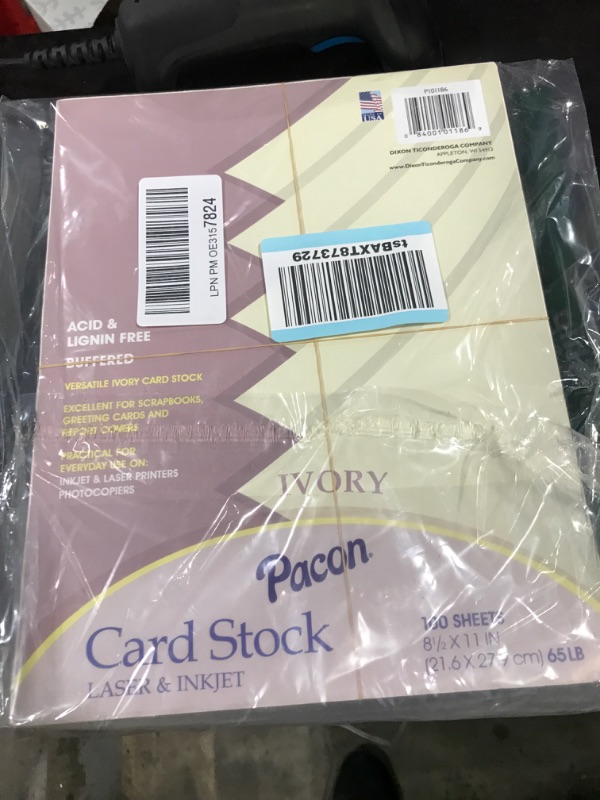 Photo 2 of Pacon Array® Card Stock 65 Lb. Ivory 100 Sheets
