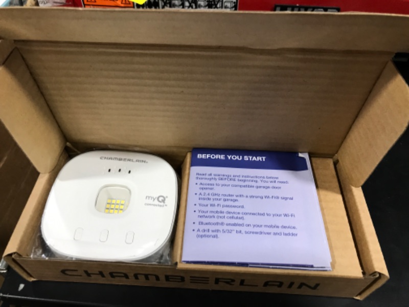 Photo 2 of Chamberlain MYQ-G0401-E Wireless Smart Garage Hub & Controller White
