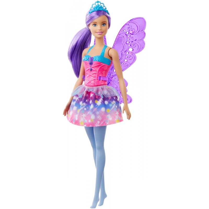 Photo 1 of Barbie Dreamtopia Fairy Doll 12-Inch Purple Hair with Wings and Tiara
