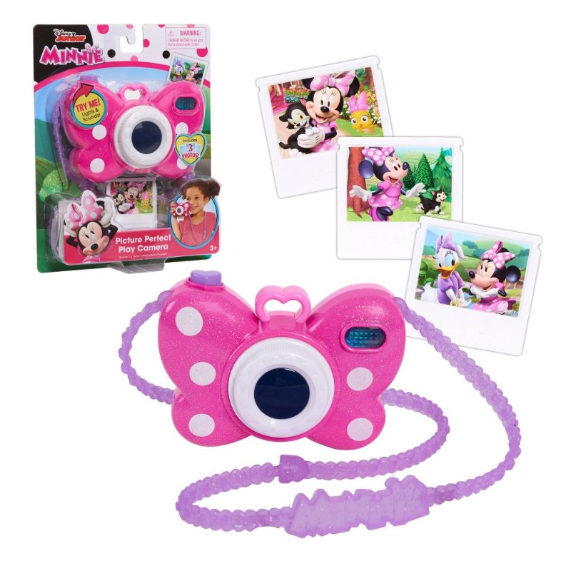 Photo 1 of Disney Junior Minnie Mouse Picture Perfect Camera Lights and Realistic Sounds Pretend Play Toy Camera for 3 Year Old Girls Kids Toys for Ages 3 up
