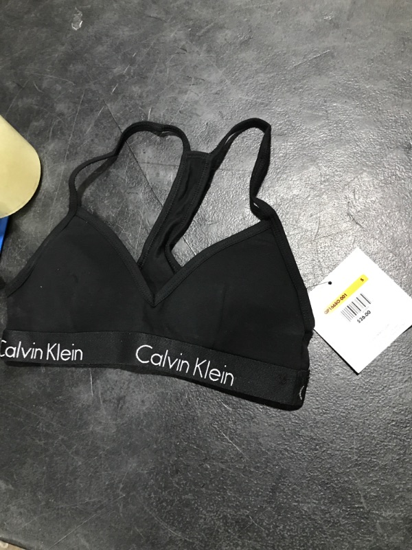 Photo 2 of Calvin Klein Women's Motive Cotton Lightly Lined Bralette
