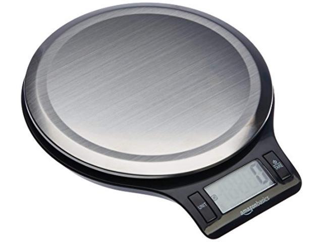 Photo 1 of Basics Stainless Steel Digital Kitchen Scale with LCD Display, Batteries Included
