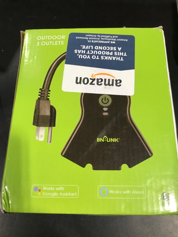 Photo 2 of BN-LINK Smart WiFi Heavy Duty Outdoor Outlet, Timer and Countdown Function, No Hub Required for Outdoor Lights, Compatible with Alexa and Google Assistant (Outdoor) 2.4 GHz Network only
