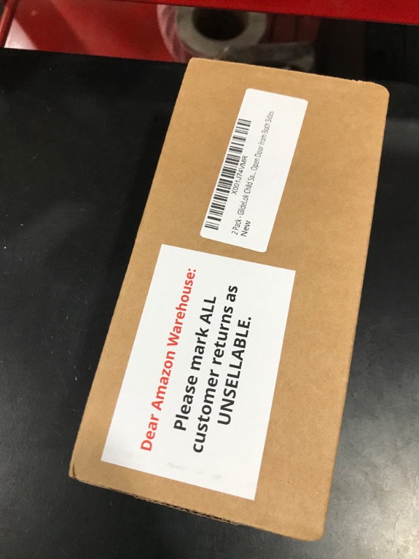 Photo 2 of 2 Pack - GlideLok Child Safety Door Top Lock Made of Durable Metal (Not Cheap Plastic Like Other Models) | for Childproofing Interior/Exterior Doors | Adults Can Operate Lock from Both Sides