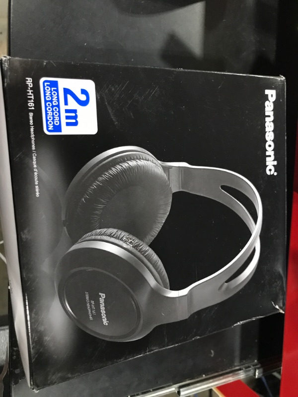 Photo 2 of Panasonic Noise-Canceling Over-Ear Headphones Black RP-HT161-K
