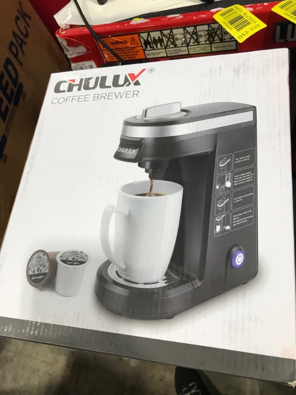 Photo 1 of CHULUX Single Serve Coffee Maker Brewer for Single Cup Capsule with 12 Ounce Reservoir,Black