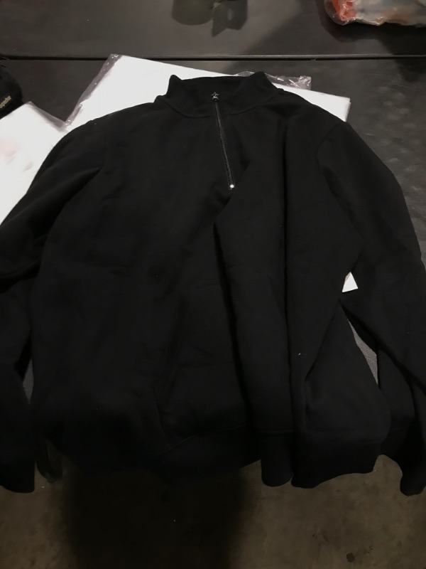 Photo 1 of Amazon Essentials black 3XL zip up sweater