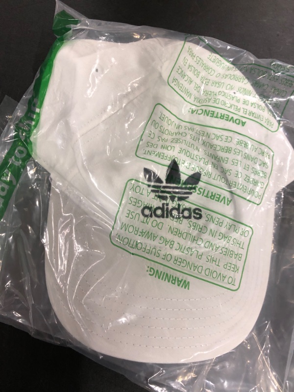 Photo 2 of adidas Originals Women's Relaxed Plus Adjustable Strapback Cap One Size White/Black