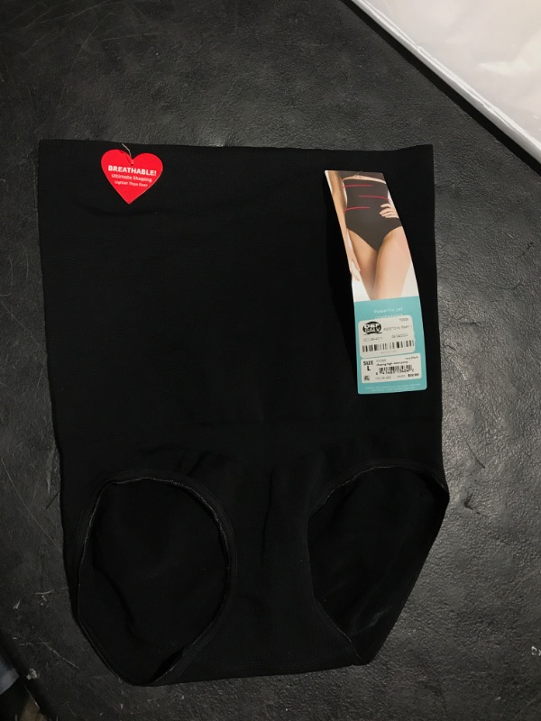 Photo 2 of Assets by Spanx Women's Remarkable Results High Waist Control Brief - Black L
