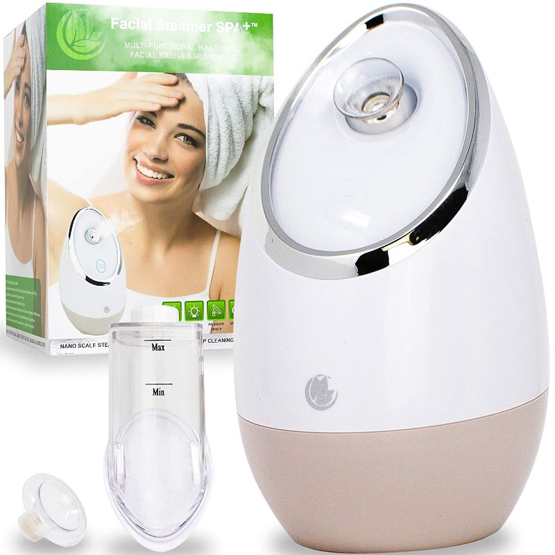 Photo 1 of Facial Steamer SPA+ by Microderm GLO - Best Professional Nano Ionic Warm Mist, Home Face Sauna, Portable Humidifier Machine, Deep Clean & Tighten Skin,...
