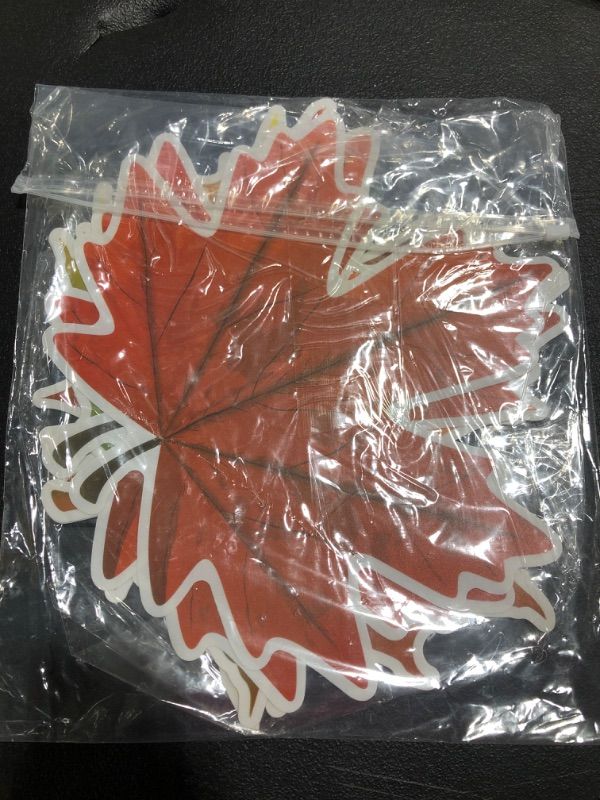 Photo 2 of 8 PIECE FALL HARVEST DECORATION KIT. MAPLE LEAF. 