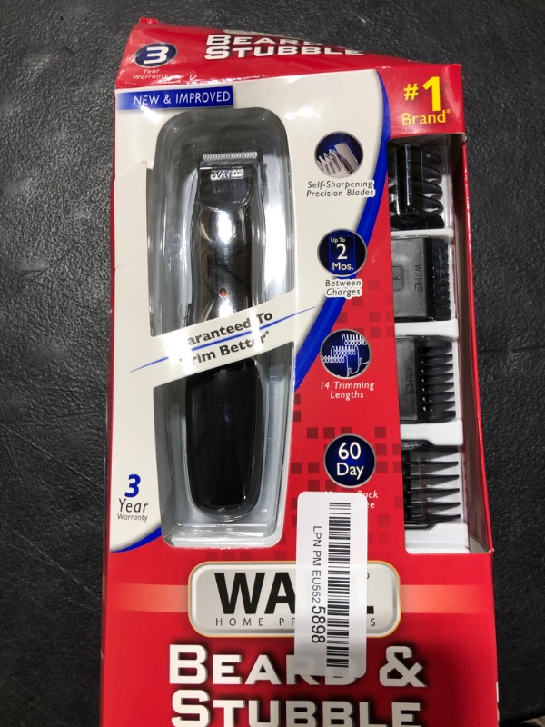 Photo 2 of Wahl Beard and Mustache Trimmer, Cordless Rechargeable Facial Hair Trimmer - Model 9916-4301V