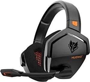 Photo 1 of NUBWO G06 Wireless Gaming Headset with Microphone for PS5, PS4, PC, Mac, 3-in-1 Gamer Headphones with Mic, 2.4GHz Wireless for Playstation Console, Bluetooth Mode for Switch, Wired Mode for Controller
